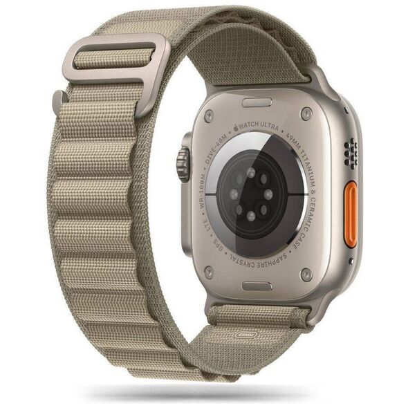 Strap for APPLE WATCH 4 / 5 / 6 / 7 / 8 / 9 / SE / ULTRA 1 / 2 (42 / 44 / 45 / 49 MM) Tech-Protect Nylon Pro Titanium 5906302301539