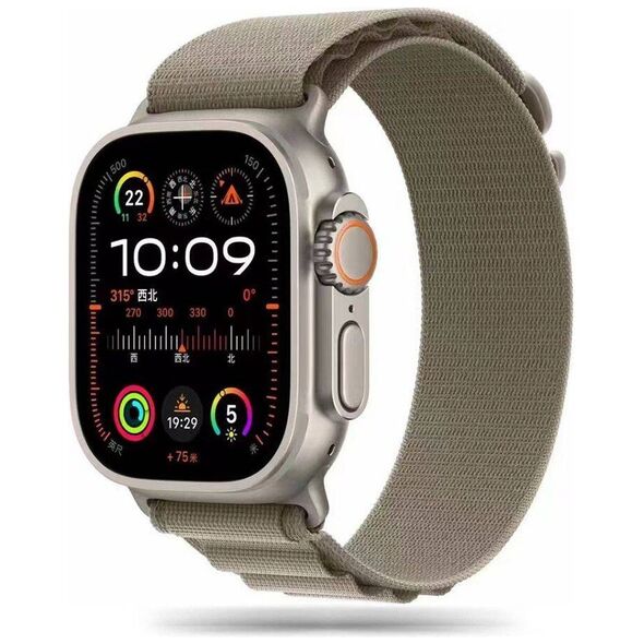 Strap for APPLE WATCH 4 / 5 / 6 / 7 / 8 / 9 / SE / ULTRA 1 / 2 (42 / 44 / 45 / 49 MM) Tech-Protect Nylon Pro Titanium 5906302301539