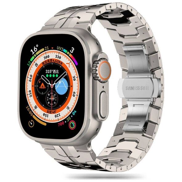 Strap for APPLE WATCH 4 / 5 / 6 / 7 / 8 / 9 / SE / ULTRA 1 / 2 (42 / 44 / 45 / 49 MM) Tech-Protect Stainless TItanium 5906203699582