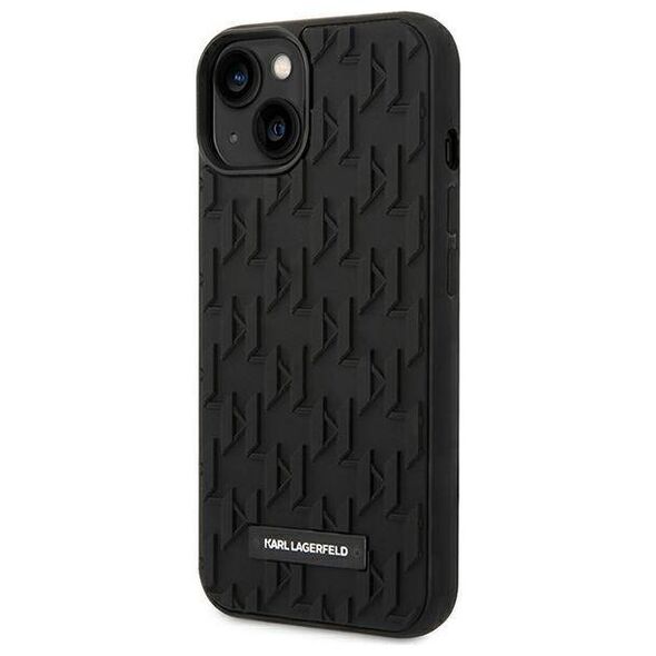 Original Case IPHONE 14 PLUS Karl Lagerfeld Hardcase 3D Monogram black 3666339085339
