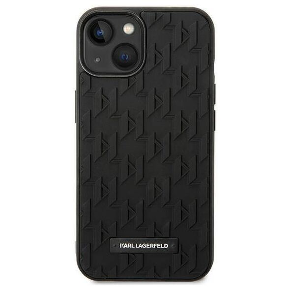 Original Case IPHONE 14 PLUS Karl Lagerfeld Hardcase 3D Monogram black 3666339085339