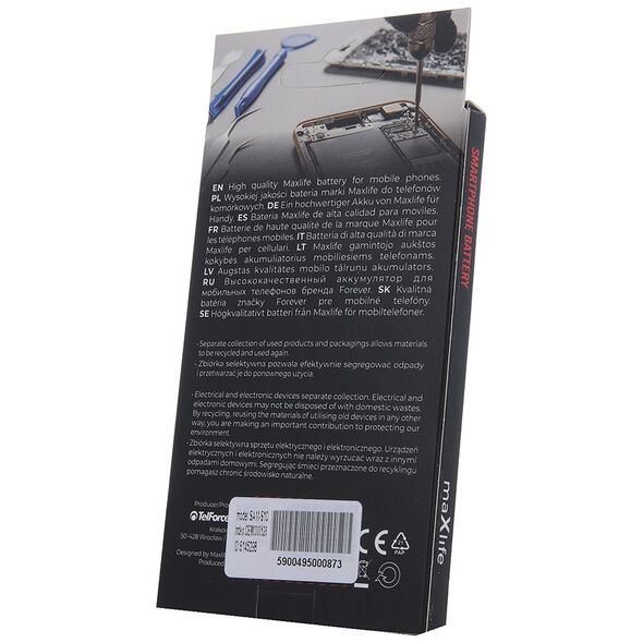Maxlife battery for Samsung S10 EB-BG973ABU 3400mAh 5900495000873