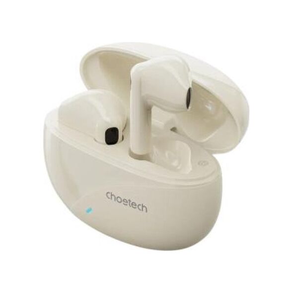 True Wireless Ακουστικά Bluetooth Choetech BH-T24 Κρεμ 6932112107244 6932112107244 έως και 12 άτοκες δόσεις