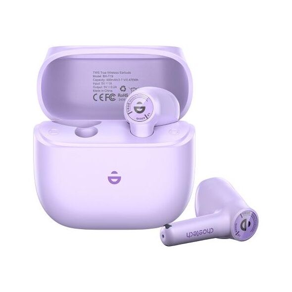 True Wireless Ακουστικά Bluetooth Choetech BH-T19 Μωβ 6932112107701 6932112107701 έως και 12 άτοκες δόσεις