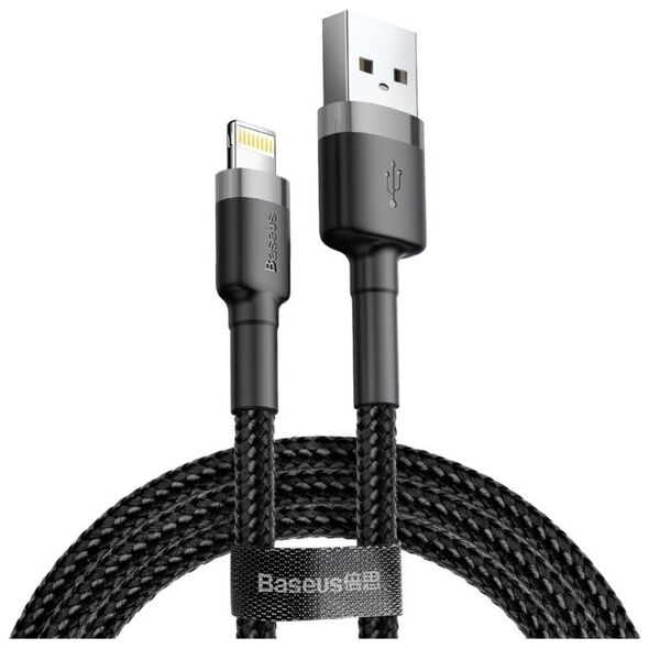 Baseus Cafule USB Lightning Cable 2,4A 1m (Gray+Black) 6953156274976