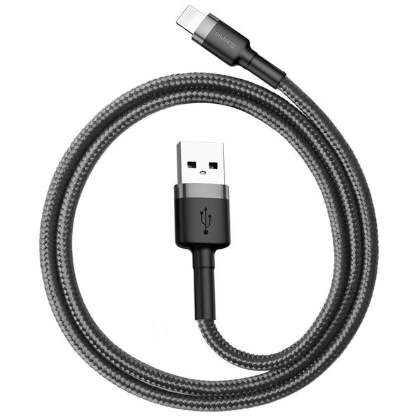 Baseus Cafule USB Lightning Cable 2,4A 1m (Gray+Black) 6953156274976