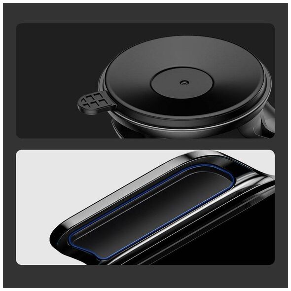 Baseus Light Electric Car Holder with Qi inductive charger (Black) 6953156212466