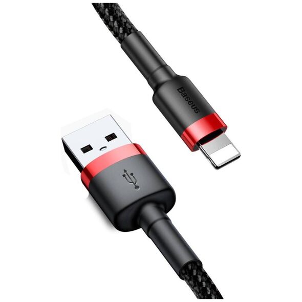 Baseus Cafule Cable USB Lightning 2A 3m (Black+Red) 6953156296312