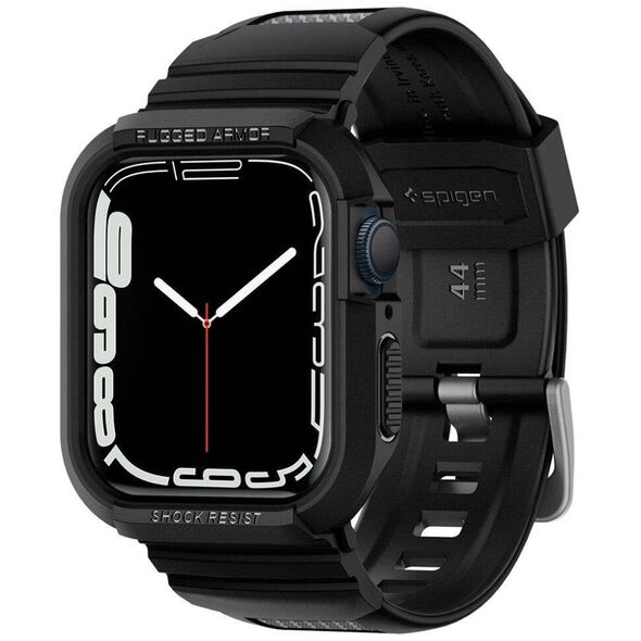 Case for APPLE WATCH 4 / 5 (44 mm) Spigen Rugged Armor Pro black 8809613768060