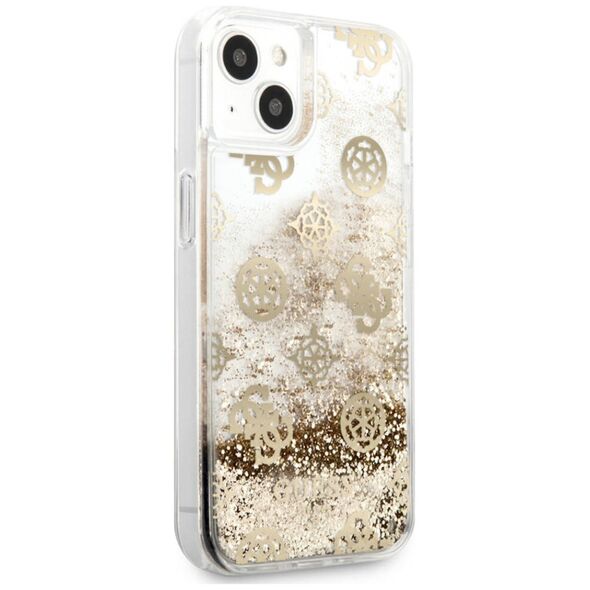 Original Case IPHONE 13 MINI 5,4" Hardcase Peony Liquid Glitter GUHCP13SLGPEGO gold 3666339025038