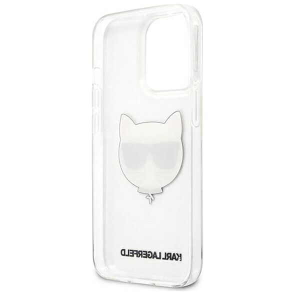 Original Case IPHONE 13 PRO MAX 6,7" Karl Lagerfeld Hardcase Choupette Head KLHCP13XCTR transparent 3666339027964