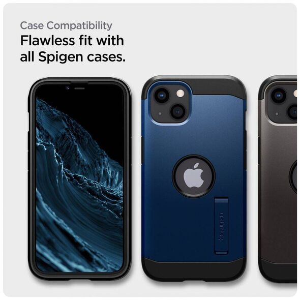 Tempered Glass IPHONE 13 / 13 PRO Spigen ALM Glass FC black 8809811853773