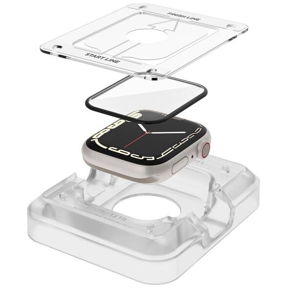Hybrid Glass APPLE WATCH 7 (45MM) Spigen ProFlex ”EZ FIT” 2-pack 8809811856569