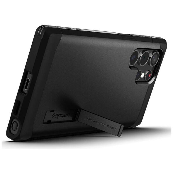 Case SAMSUNG GALAXY S22 ULTRA Spigen Tough Armor black 8809811855586