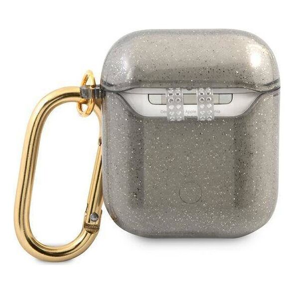 Case APPLE AIRPODS Guess Glitter Collection (GUA2UCG4GK) black 3666339009847
