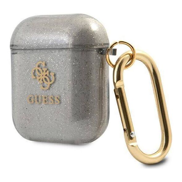 Case APPLE AIRPODS Guess Glitter Collection (GUA2UCG4GK) black 3666339009847