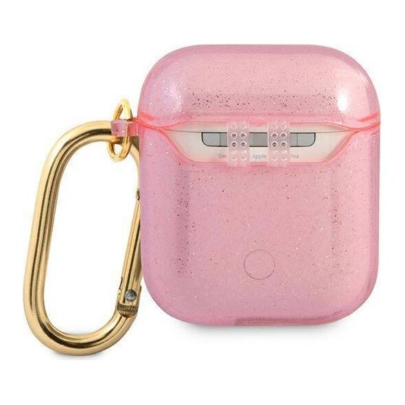Case APPLE AIRPODS Guess Glitter Collection (GUA2UCG4GP) pink 3666339009939