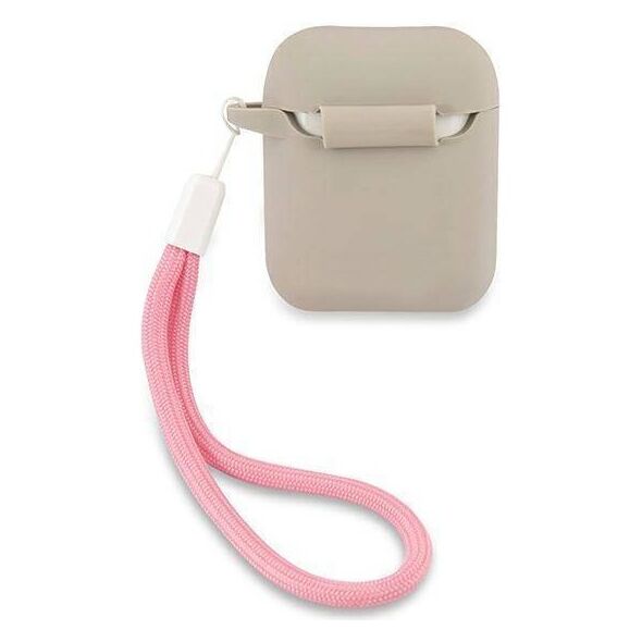 Original Case APPLE AIRPODS Guess Silicone Vintage (GUACA2LSVSGP) gray 3700740495490