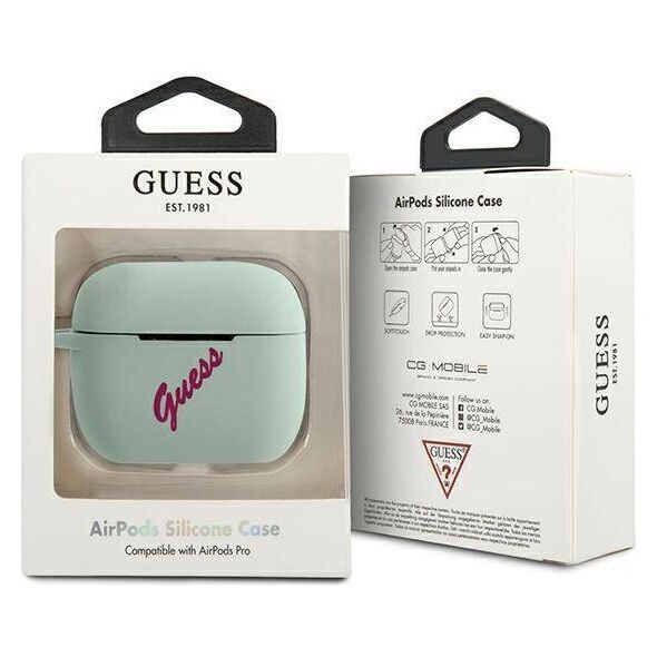Original Case APPLE AIRPODS PRO Guess Silicone Vintage (GUACAPLSVSBF) blue & pink 3700740495483