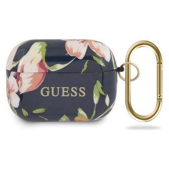Original Case APPLE AIRPODS PRO Guess N.3 Flower Collection (GUACAPTPUBKFL03) blue 3700740475263