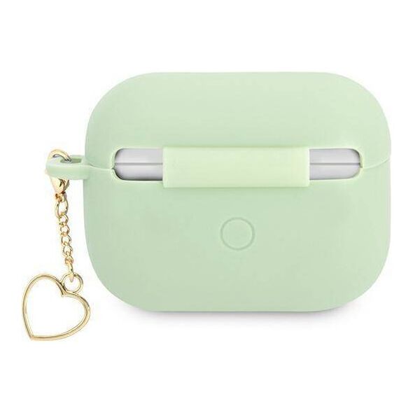 Original Case APPLE AIRPODS PRO Guess Silicone Charm Heart Collection (GUAPLSCHSN) green 3666339039073