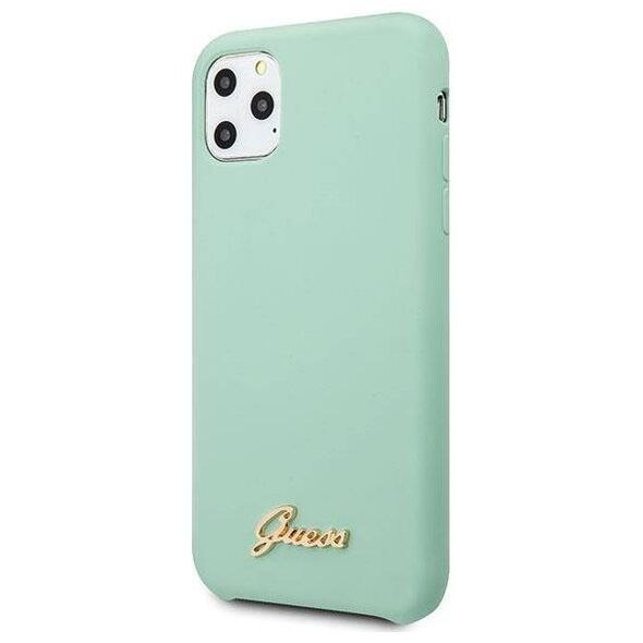 Original Case IPHONE 11 PRO MAX Guess Hard Case Silicone Vintage Gold Logo (GUHCN65LSLMGG) mint 3700740471883