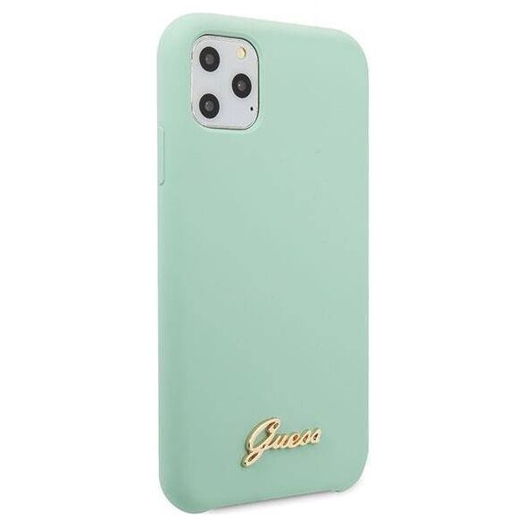 Original Case IPHONE 11 PRO MAX Guess Hard Case Silicone Vintage Gold Logo (GUHCN65LSLMGG) mint 3700740471883