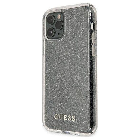 Original Case IPHONE 11 PRO MAX Guess Hard Case Glitter (GUHCN65PCGLSI) silver 3700740476505