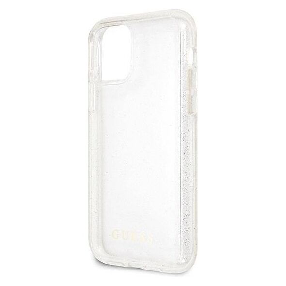 Original Case IPHONE 11 PRO MAX Guess Hard Case Glitter (GUHCN65PCGLSI) silver 3700740476505