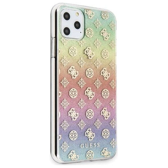 Original Case IPHONE 11 PRO MAX Guess Multicolor Hard Case Iridescent 4G Peony (GUHCN65PEOML) multicolored 3700740461594