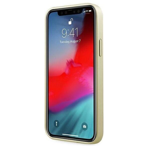 Original Case IPHONE 12 PRO MAX Guess Hardcase Iridescent (GUHCP12LIGLGO) gold 3700740481387