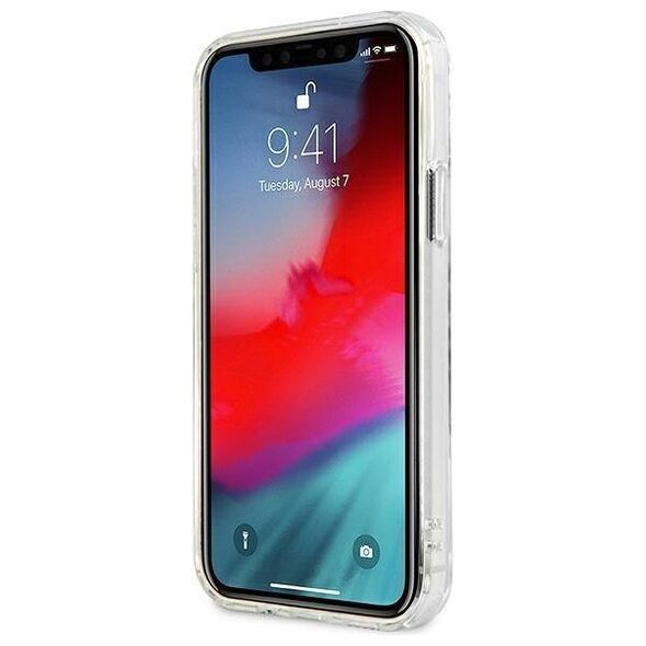 Original Case IPHONE 12 PRO MAX Guess Hardcase Vintage Script Silver (GUHCP12LKTRSVSI) transparent 3666339004378