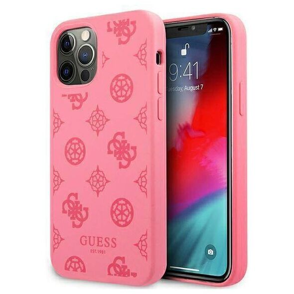 Original Case IPHONE 12 PRO MAX Guess Hard Case Peony Collection (GUHCP12LLSPEFU) pink 3666339003982