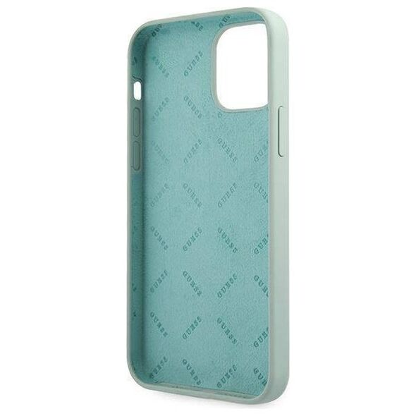 Original Case IPHONE 12 PRO MAX Guess Hardcase Silicone Vintage (GUHCP12LLSVSBF) light blue 3700740495230