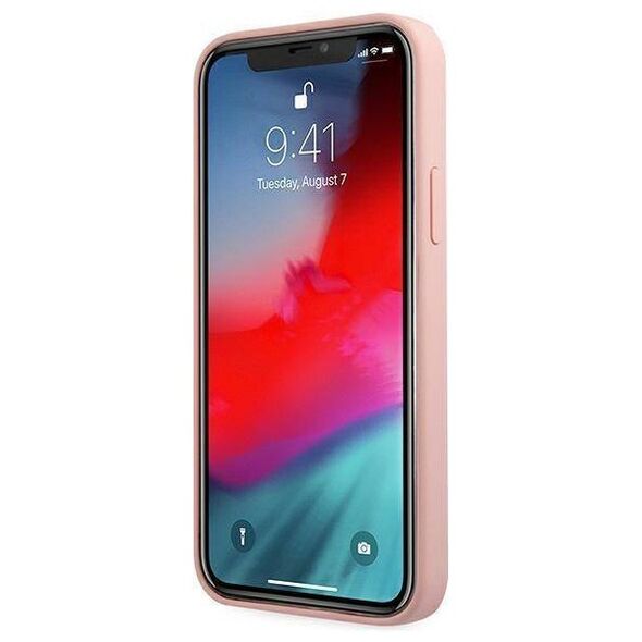 Original Case IPHONE 12 PRO MAX Guess Hardcase Silicone Vintage (GUHCP12LLSVSPG) pink 3700740495209