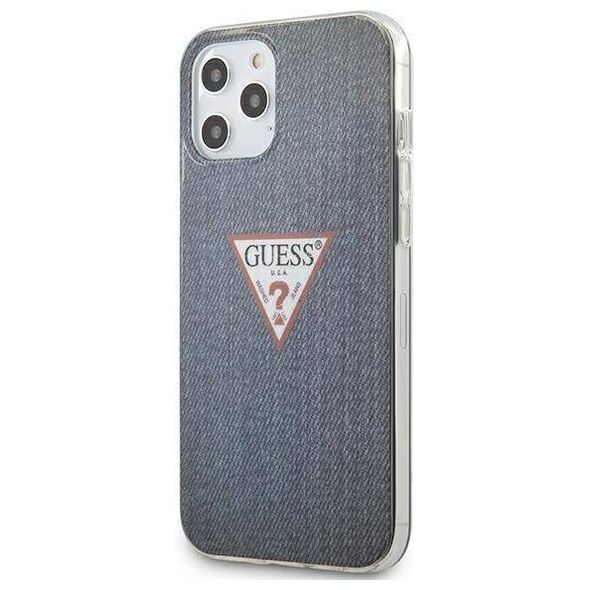 Original Case IPHONE 12 PRO MAX Guess Hardcase Jeans Collection (GUHCP12LPCUJULDB) navy blue 3700740481899