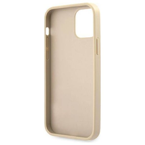Original Case IPHONE 12 / 12 PRO Guess Hardcase Saffiano Vintage Script (GUHCP12MRSAVSLG) gold 3666339004422