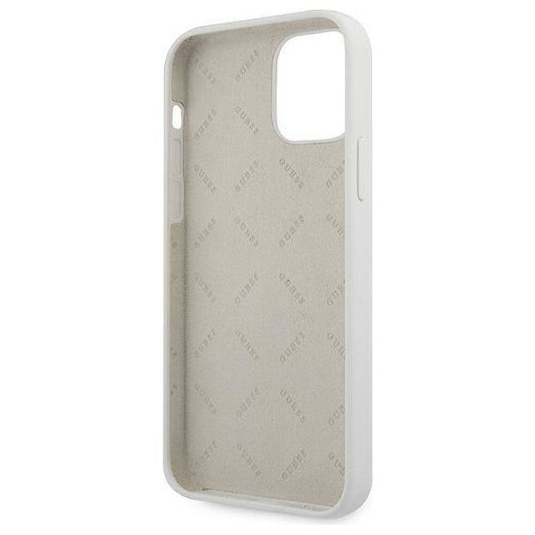 Original Case IPHONE 12 MINI Guess Hardcase Script Vintage (GUHCP12SLSVSCR) beige 3700740495094