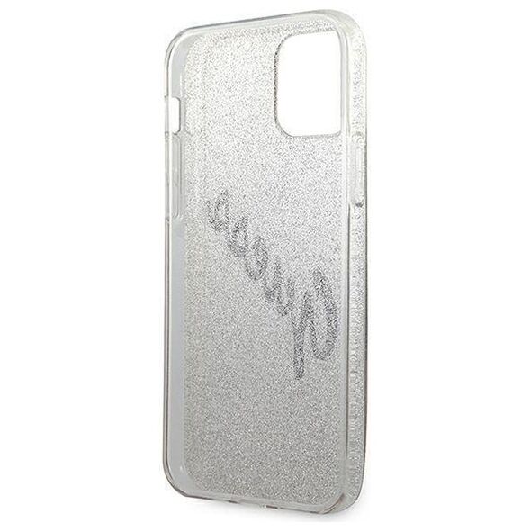 Original Case IPHONE 12 MINI Guess Hardcase Glitter Gradient Script (GUHCP12SPCUGLSGO) gold 3700740494738