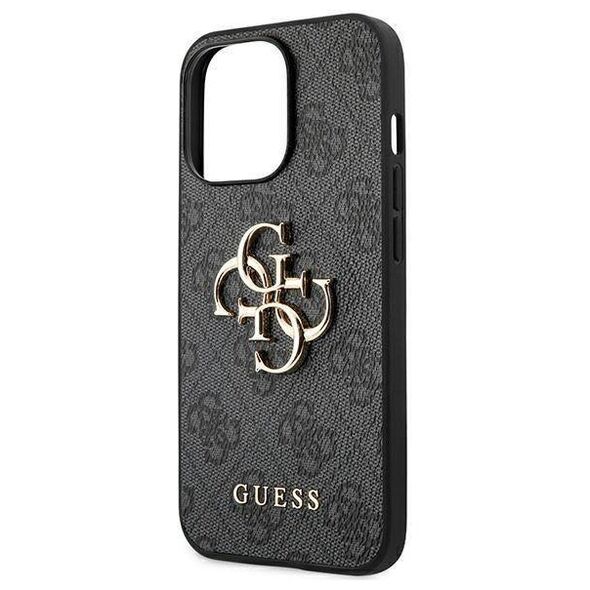 Original Case IPHONE 13 PRO Guess Hardcase 4G Big Metal Logo (GUHCP13L4GMGGR) gray 3666339024819