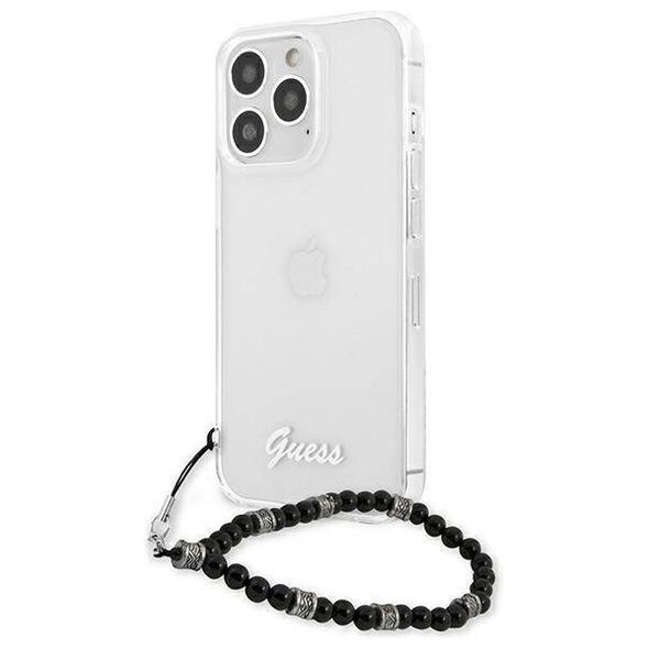 Original Case IPHONE 13 PRO Guess Hardcase Black Pearl (GUHCP13LKPSBK) transparent 3666339025212