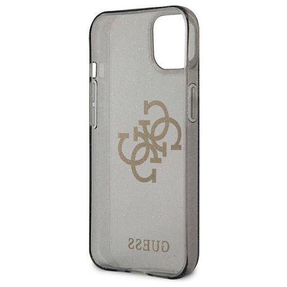 Original Case IPHONE 13 MINI Guess Hard Case Glitter 4G Big Logo (GUHCP13SPCUGL4GBK) black 3666339024390