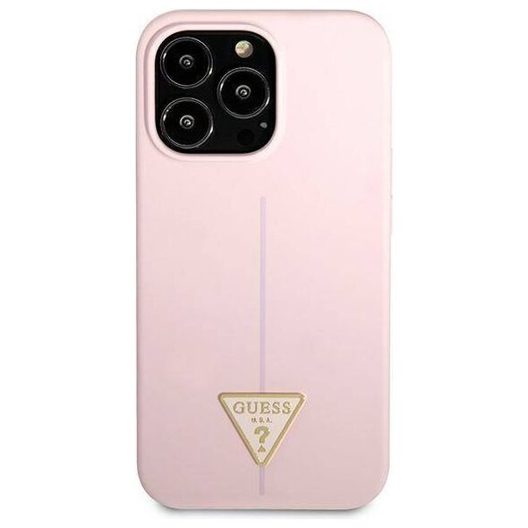 Case IPHONE 13 PRO MAX Guess Hardcase Silicone Triangle (GUHCP13XSLTGU) purple 3666339041069