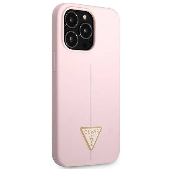 Case IPHONE 13 PRO MAX Guess Hardcase Silicone Triangle (GUHCP13XSLTGU) purple 3666339041069