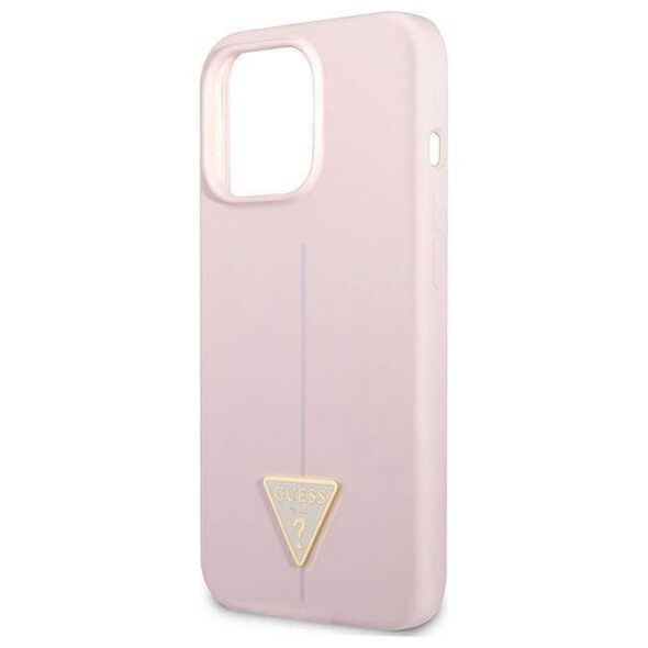 Case IPHONE 13 PRO MAX Guess Hardcase Silicone Triangle (GUHCP13XSLTGU) purple 3666339041069