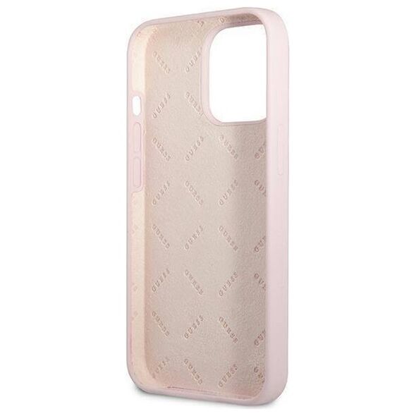 Case IPHONE 13 PRO MAX Guess Hardcase Silicone Triangle (GUHCP13XSLTGU) purple 3666339041069