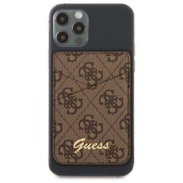 Original Case Guess Wallet Card Slot Magsafe 4G (GUWMS4GTLBR) brown 3666339006761