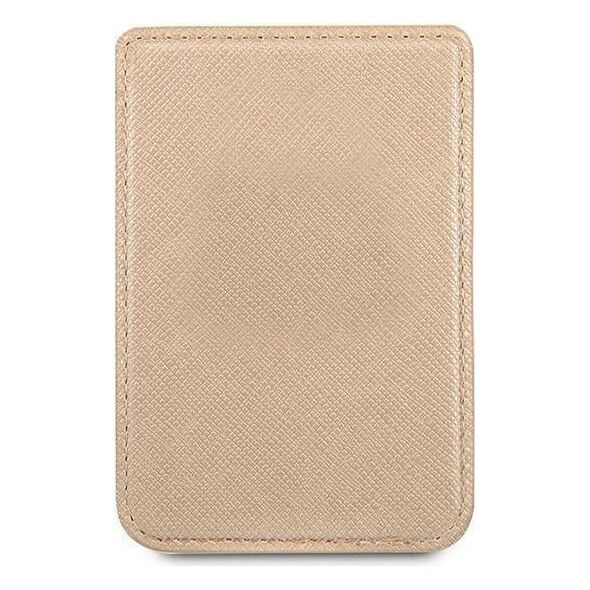 Original Case Guess Wallet Card Slot Magsafe Saffiano (GUWMSSASLGO) gold 3666339006792