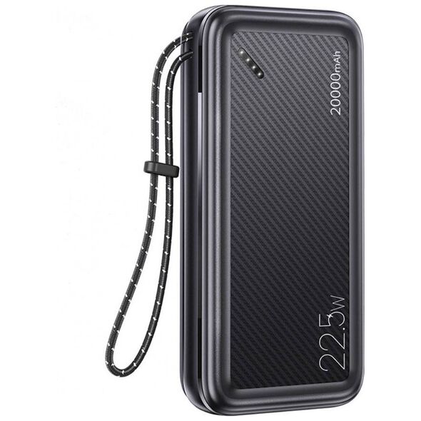 Powerbank 20000mAh PB60 22.5W 2xUSB QC3.0 + USB-C PD3.0 + Micro USB External Battery Fast Charge Usams US-CD168 black 6958444974385