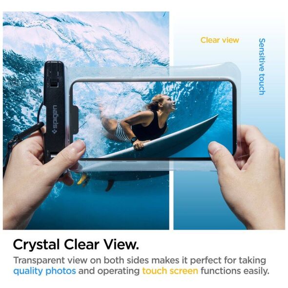 Case Spigen A601 Universal Waterproof Case Crystal Clear transparent 8809811860795